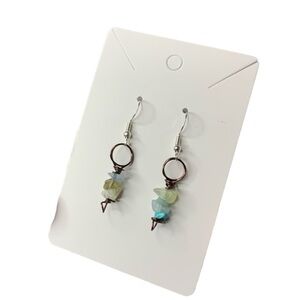 Light blue crystal earrings